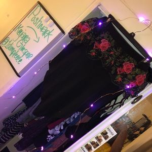 Black rose bodysuit